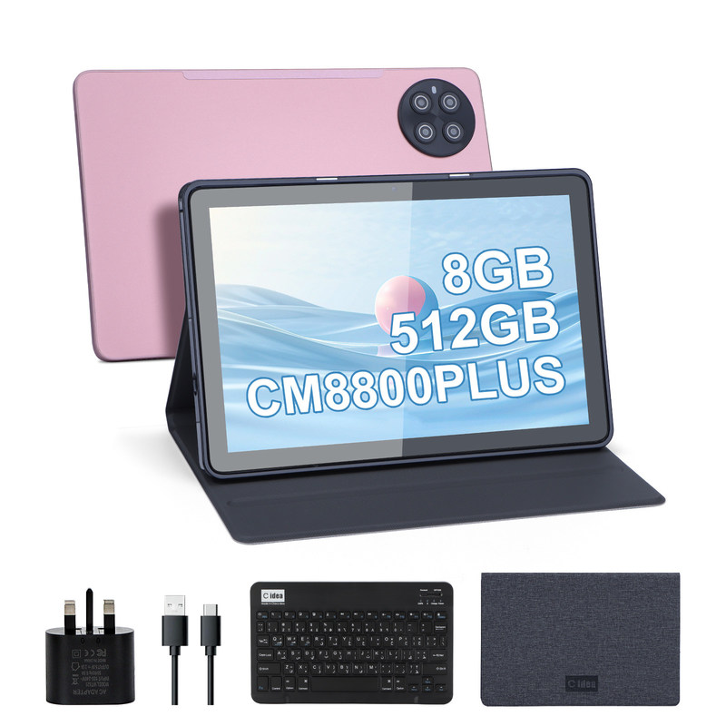 C Idea Android 8 Go de RAM 512 Go de ROM 10.1 pouces Tablette avec clavier pour l'école CM8800plus