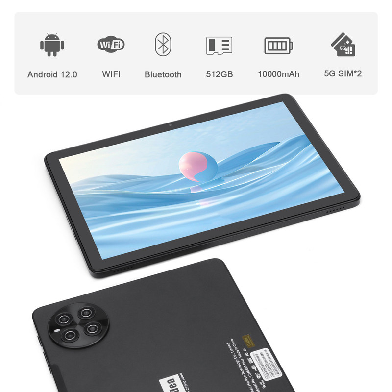 C idée 5G WiFi Android Tablette avec écran tactile PC avec souris clavier pour l'école CM8800plus