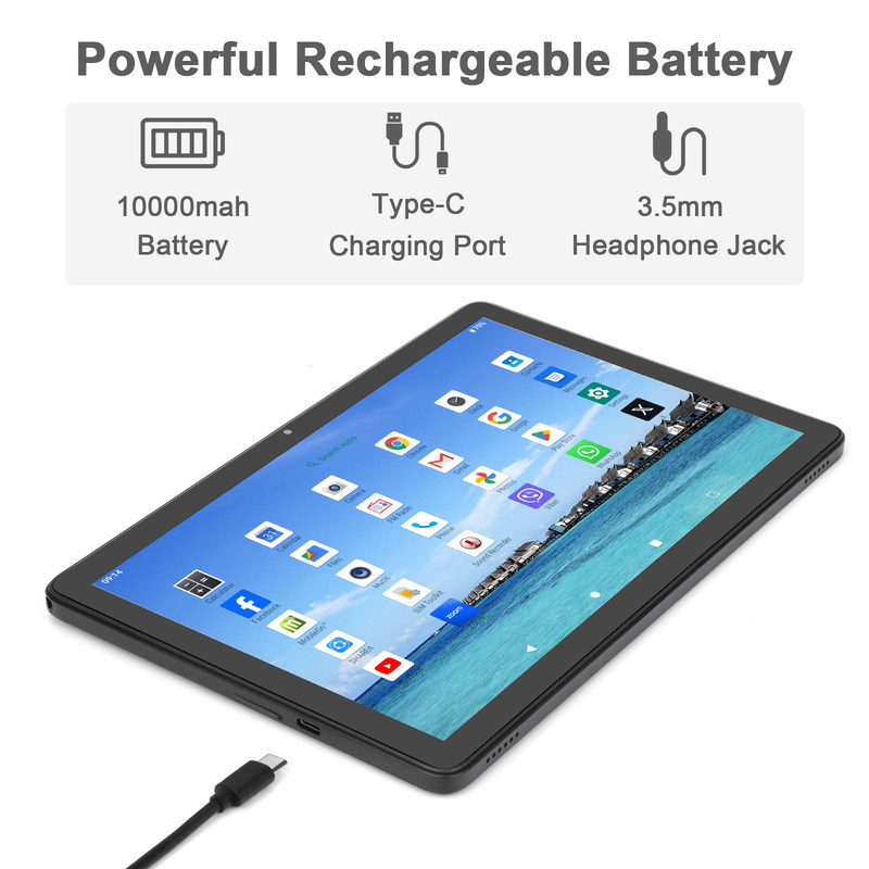 C Idée 512 Go de stockage 5G Wifi Trouch Écran 10.1 pouces Tablette avec carte SIM Pour l'école CM8800plus