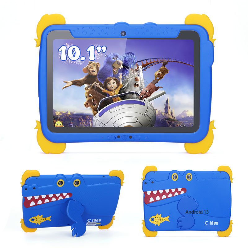 C idée Tab pour enfants 10.1 pouces Android 13 Tablette pour enfant 4 Go de RAM 64 Go de ROM Protection oculaire Écran tactile pour les enfants de 3 à 8 ans