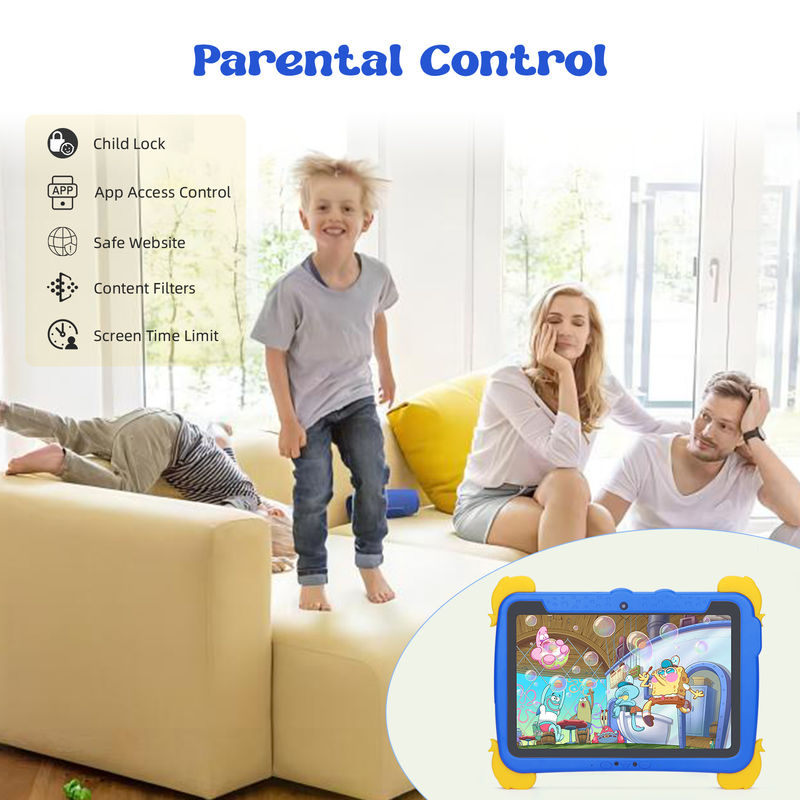 C idée Tab pour enfants 10.1 pouces Android 13 Tablette pour enfant 4 Go de RAM 64 Go de ROM Protection oculaire Écran tactile pour les enfants de 3 à 8 ans