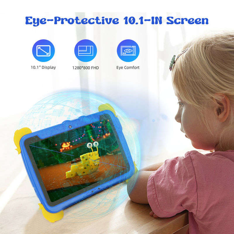C idée Tab pour enfants 10.1 pouces Android 13 Tablette pour enfant 4 Go de RAM 64 Go de ROM Protection oculaire Écran tactile pour les enfants de 3 à 8 ans