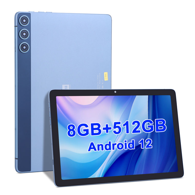 C idée Tablette Android WIFI 5G Tablette 10,1 pouces à double caméra 8 Go de RAM 512 Go avec souris clavier Prise en charge SIM pour les étudiants