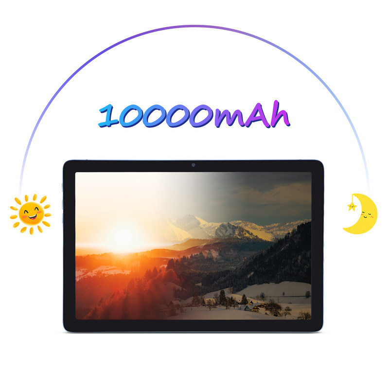 C idée 10.1 pouces Smart Tablet 10000mAh Batterie 8GB + 512GB avec clavier Bluetooth et support SIM pour l'éducation et l'apprentissage