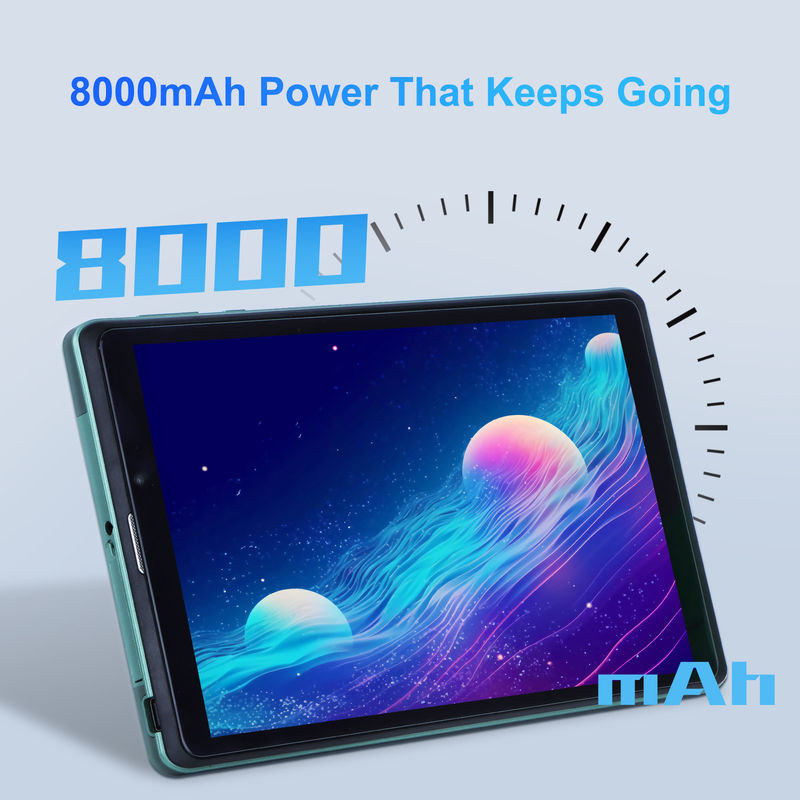 C idée 8 pouces Android Tablet PC avec Android 12 OS Quad Core CPU 8 Go de RAM 512 Go de stockage IPS HD Affichage CM818-vert