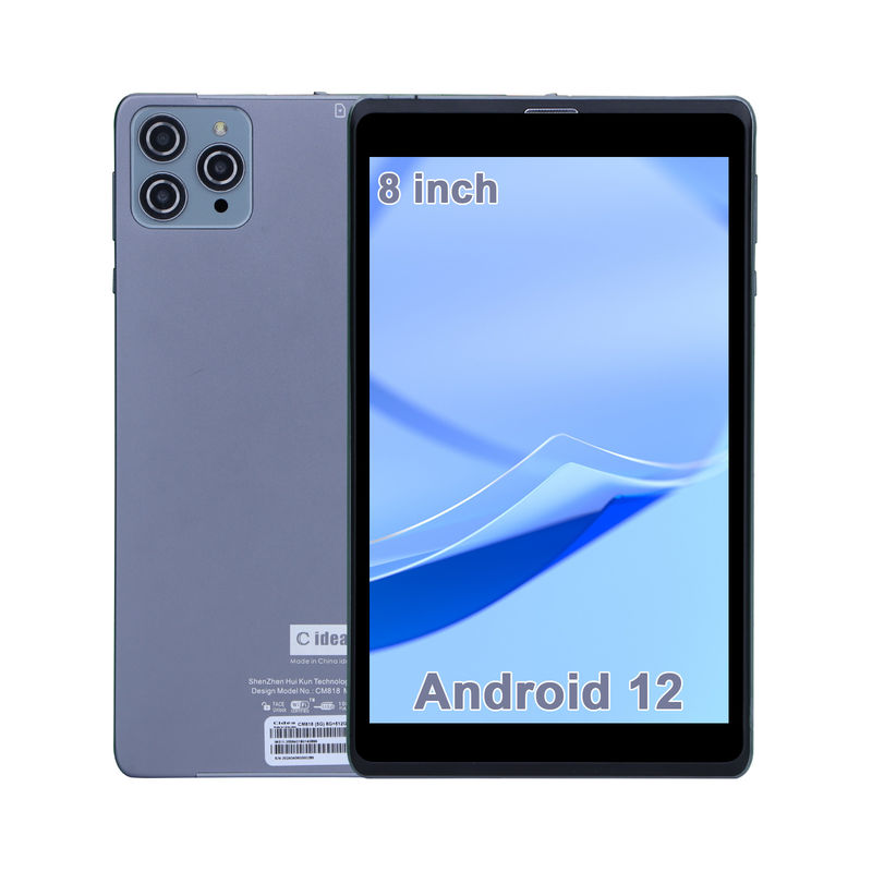 C idée Android Tablet PC à double caméra 8 pouces 1280x800 IPS HD Affichage Android 12 Tablettes pour les étudiants CM818-Gray