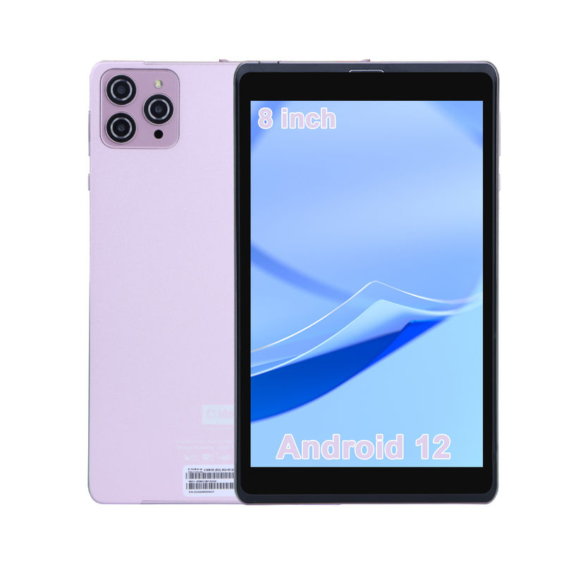C idée 8 pouces Android 12 Tablette 8000mAh Batterie 5+8MP Caméra 8 Go de RAM 512 Go de ROM pour l'éducation Apprentissage CM818-rose
