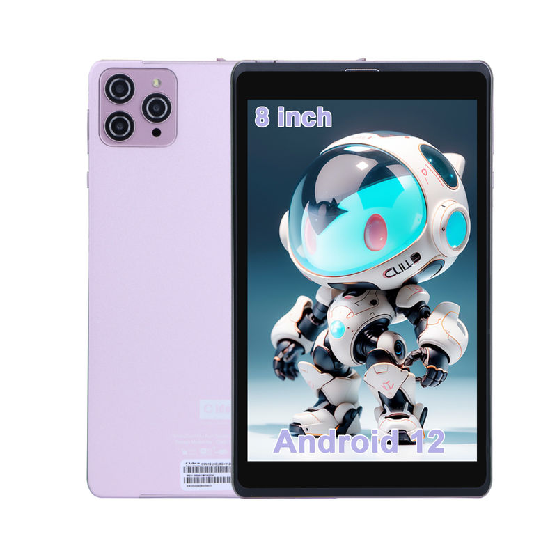 C Idea 8 pouces Android 12 Tablette 8000mAh Batterie 5MP + 8MP Caméra 8 Go de RAM 512 Go de ROM Pour l'enseignement Apprentissage CM818-rose