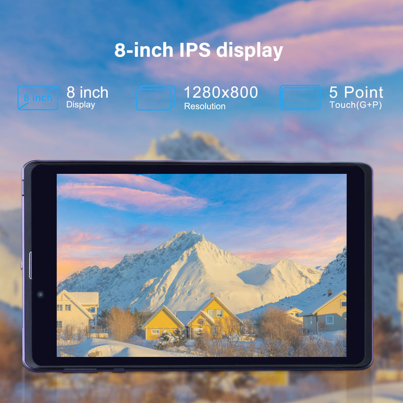 C Idea Portable 8 En Android Tablette PC 8 Go de RAM 512 Go Android 12 Tablette IPS HD Affichage Quad Core CM818-Purple
