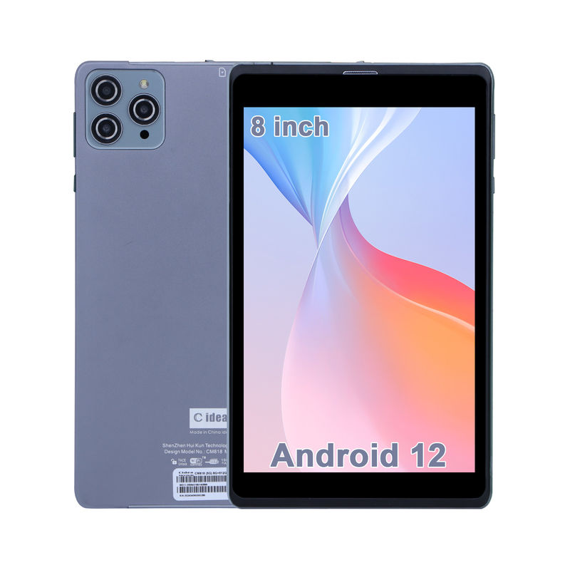 C idée Android Tablet PC à double caméra 8 pouces 1280x800 IPS HD Affichage Android 12 Tablettes pour les étudiants CM818-Gray