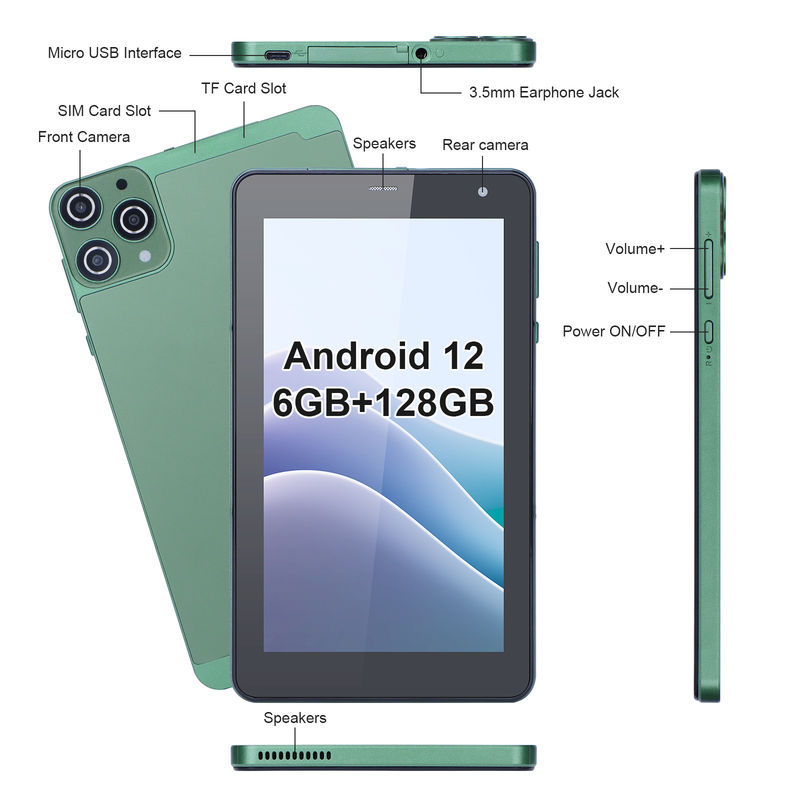 C Idea 7 pouces Tablettes Android 6+128 Go Tablettes à écran tactile quadricœur pour Studenet CM515 (vert)