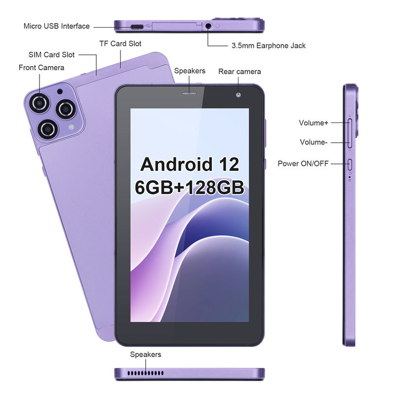 C Idée 7 pouces Android Tablette 512GB Quad Core Smart Tablet PC Pour les étudiants Cm515
