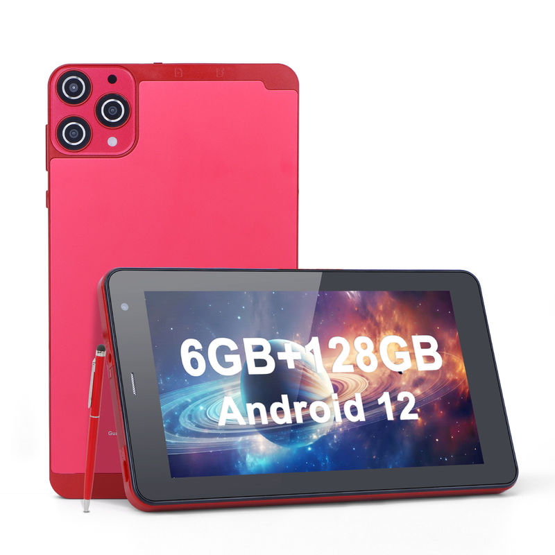 C Idea WiFi 5G Tablette 7 pouces Tablettes 6+128 Go Écran tactile quadricœur pour l'éducation CM515 (rouge)