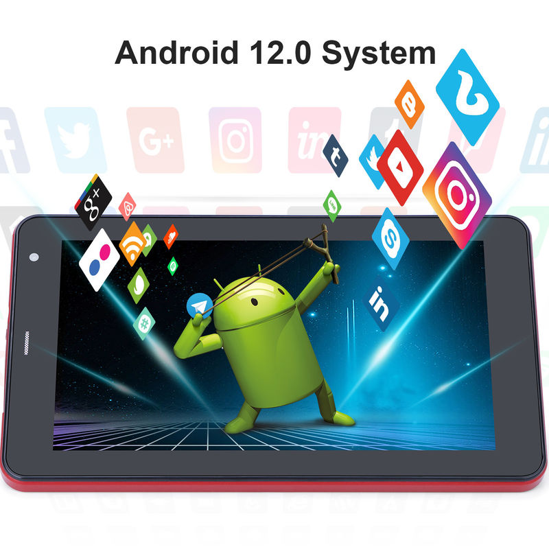 C Idea WiFi 5G Tablette 7 pouces Tablettes 6+128 Go Écran tactile quadricœur pour l'éducation CM515 (rouge)