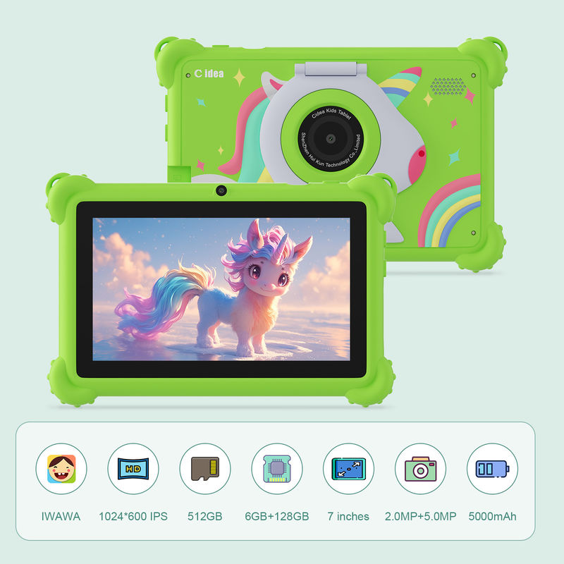 C Idea 7 pouces WIFI Kidspad Système Android 6+128GB Tablette pour enfants avec étui de preuve CM88