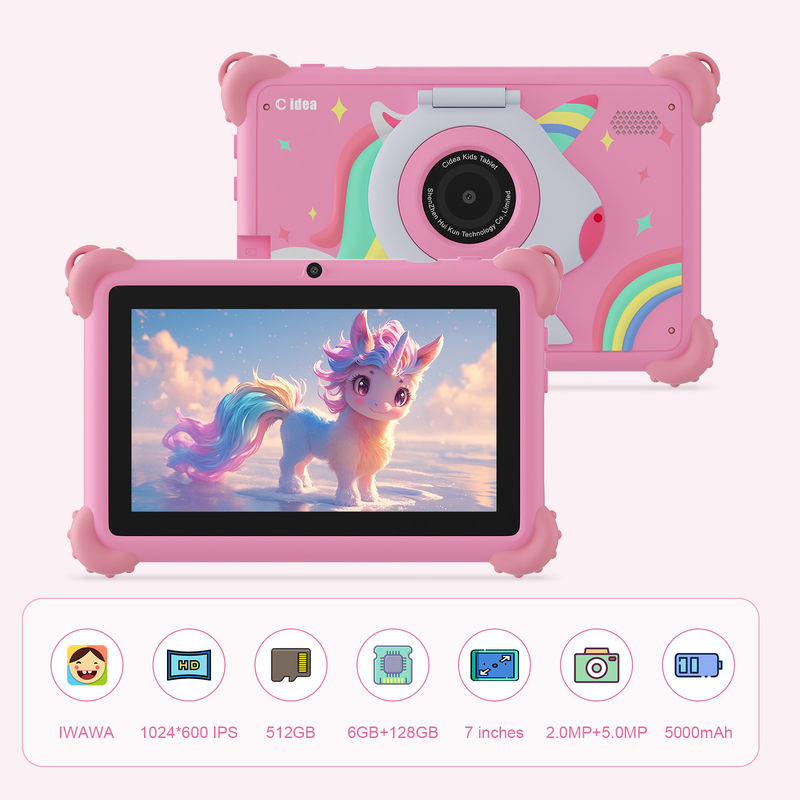 C Idea Tablette éducative pour enfants 7 pouces écran tactile avec boîtier de protection CM88