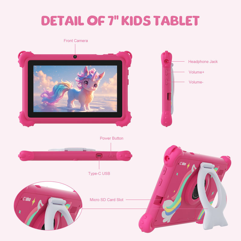 C Idea 7 pouces Android Smart Tablet PC pour enfant avec étendre les enfants 512GB APP CM88