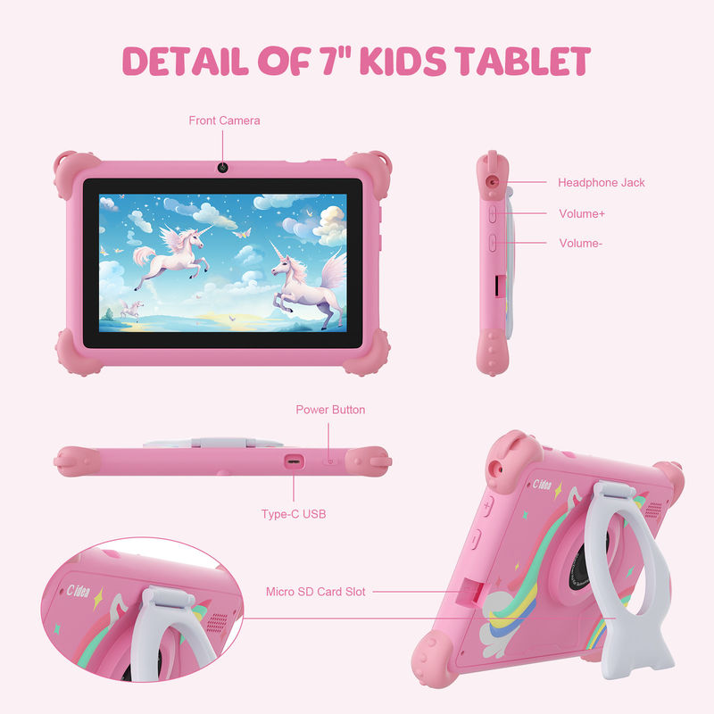C idée Advanced 2024 Tablette pour enfants Android 12 Performance et conception adaptée aux enfants CM88