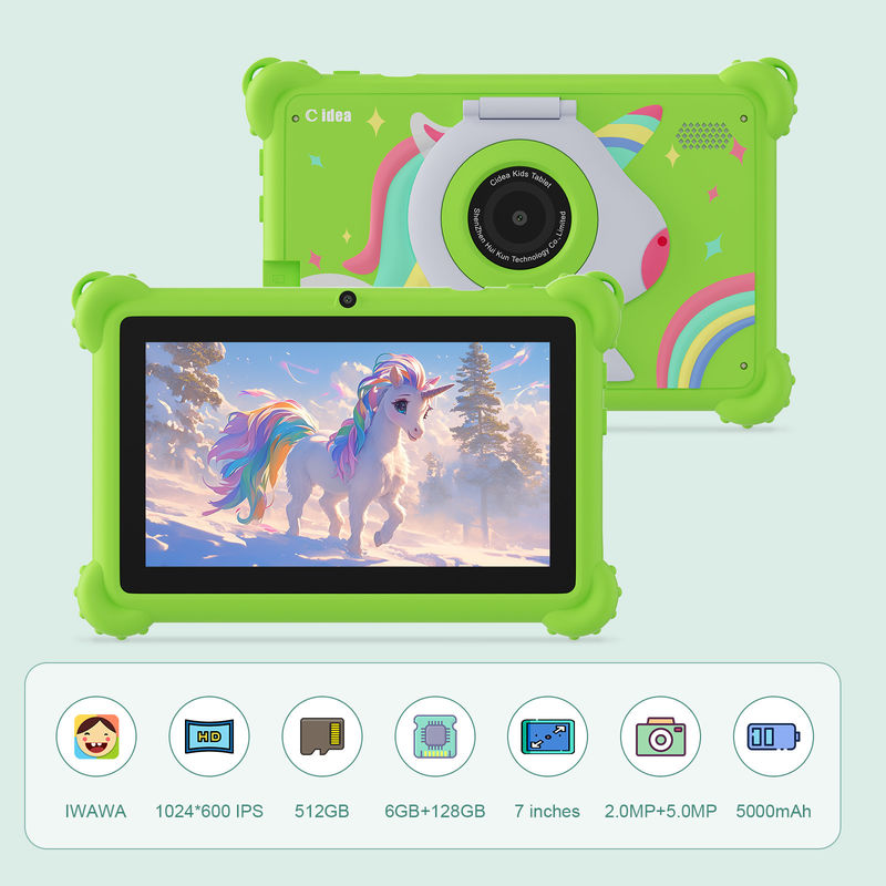 C idée 2024 Tablette d'apprentissage pour enfants Android 12 Applications préchargées et conception durable CM88