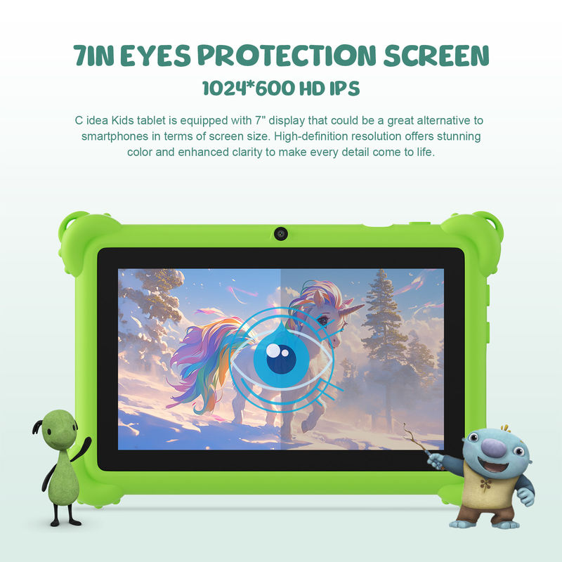 C idée 2024 Tablette d'apprentissage pour enfants Android 12 Applications préchargées et conception durable CM88