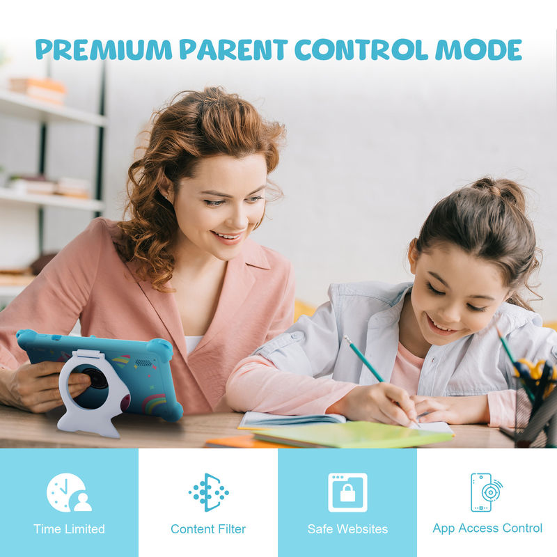 C idée 2024 Tablette d'apprentissage pour enfants Affichage lumineux Casse protectrice et Android 12 Performance CM88
