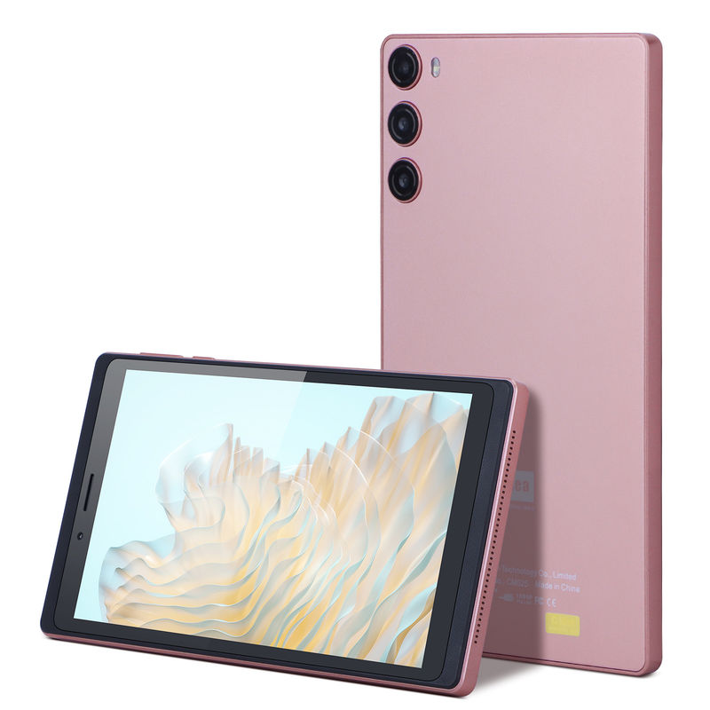 C Idea Android 12 Tablet 6 Go de RAM 128 Go de ROM avec carte SIM 7 pouces Tablette PC pour les étudiants CM525 rose