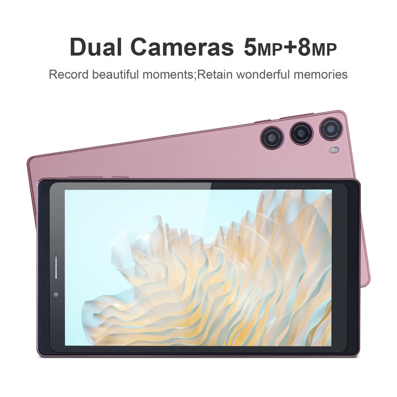 C Idea Android 12 Tablet 6 Go de RAM 128 Go de ROM avec carte SIM 7 pouces Tablette PC pour les étudiants CM525 rose