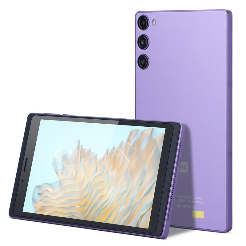 C Idea Portable 7 pouces Smart Tablet PC avec Sim 6 Go 128 Go Éducation Pour l'école CM525 ((Purple)