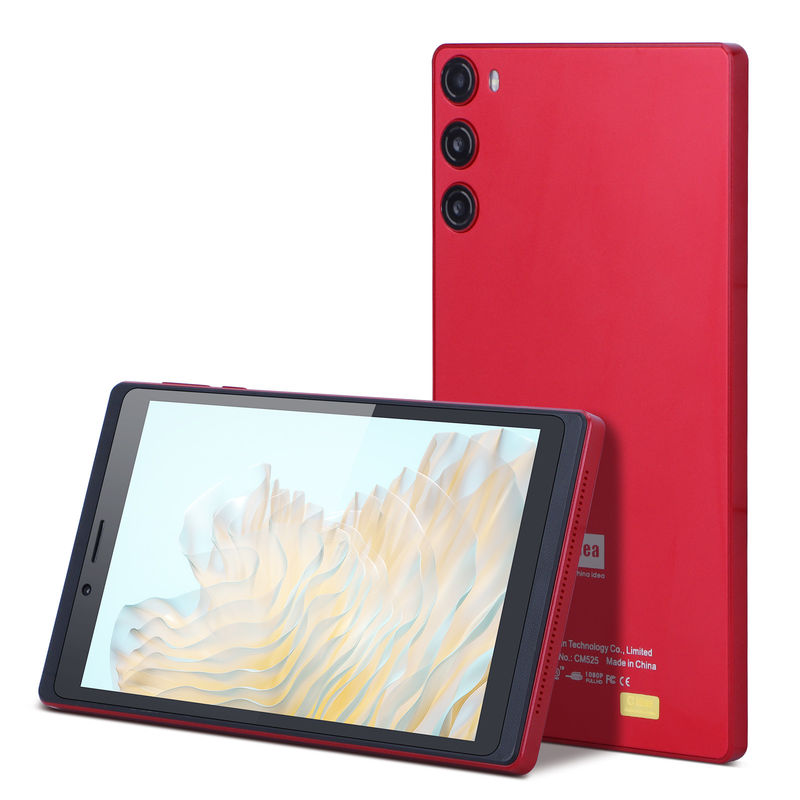 C Idée 7 pouces Tablette 512 Go avec carte SIM Tablette Android PC pour les étudiants qui apprennent CM525 Rouge