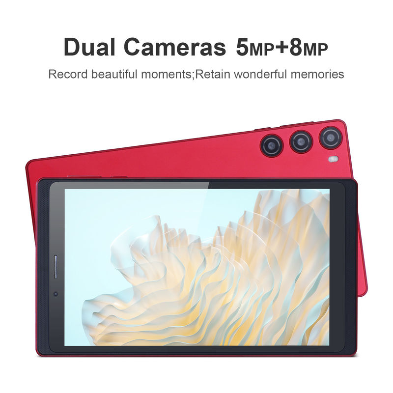 C Idée 7 pouces Tablette 512 Go avec carte SIM Tablette Android PC pour les étudiants qui apprennent CM525 Rouge