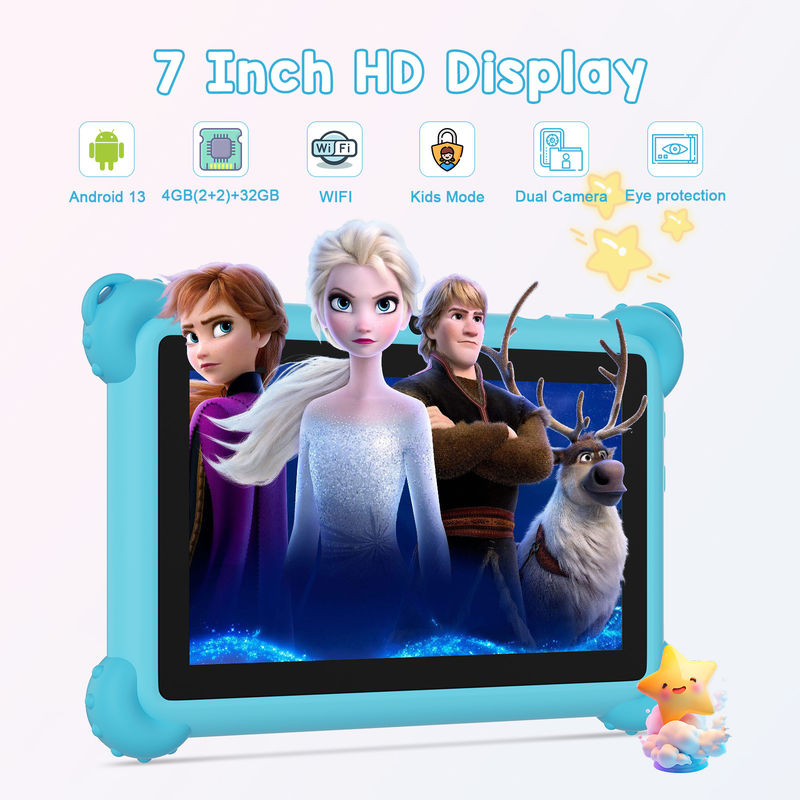 C Idea Android 13 Tablette pour enfants 4 ((2+2) + 32 Go Pré-installé Tablette éducative IWAWA pour les étudiants CM91
