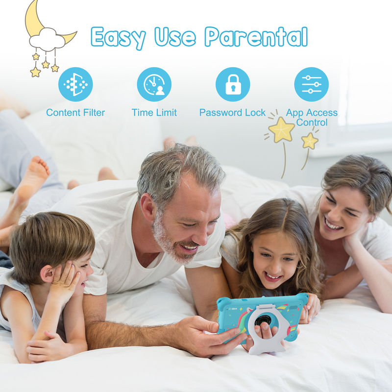 C Idea Android 13 Tablette pour enfants 4 ((2+2) + 32 Go Pré-installé Tablette éducative IWAWA pour les étudiants CM91