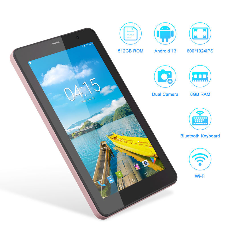 C Idée 7 pouces Tablettes avec SIM Wifi Android Tablette PC pour les étudiants CM518 Pro Pink