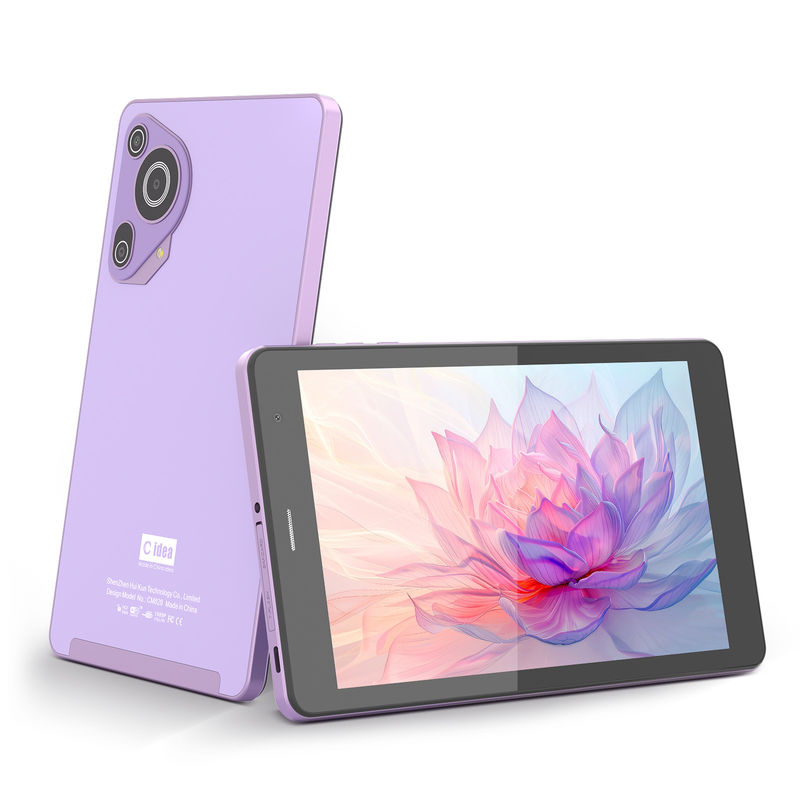 C Idea 8in Tablette Jeux d'éducation Tablette Android pour les étudiants avec SIM et Wifi CM828 violet