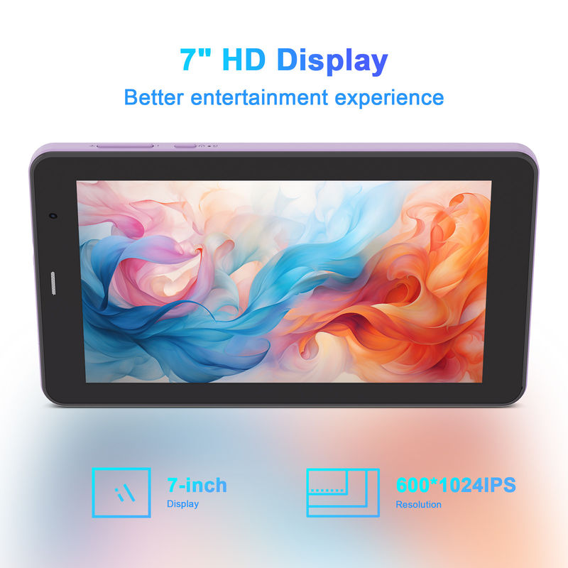 C Idea Android 13 Tablette éducative, 8+512GB, tablette portable de 7 pouces avec support Sim  CM518pro Purple