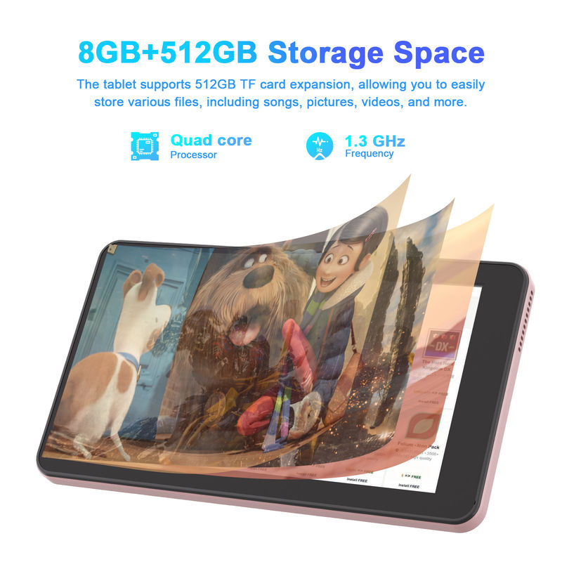 C Idea 7 pouces Android Tab, 8+512GB, Quad Core, Tablette éducative parfaite pour les étudiants