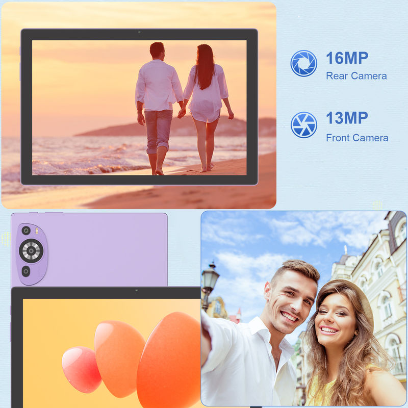 C Idea 10 pouces Android 14 Tablette éducative 512 Go pour les étudiants avec support SIM CM8200Plus violet