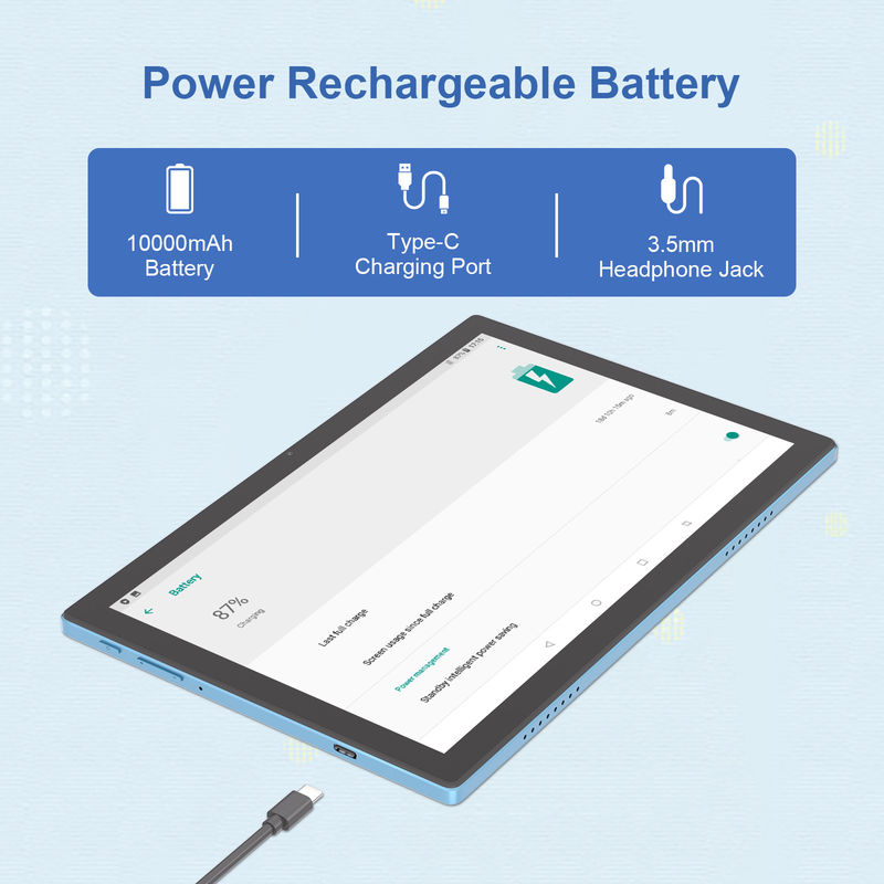 C Idea Android 14 Écran tactile 800*1280 IPS Incell 10.1 pouces Tablettes avec stylo CM8200plus bleu