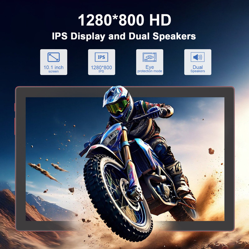 C Idea 10,1 pouces Android 14 Smart Tablet Pc avec le support de la double SIM CM8200Plus rouge