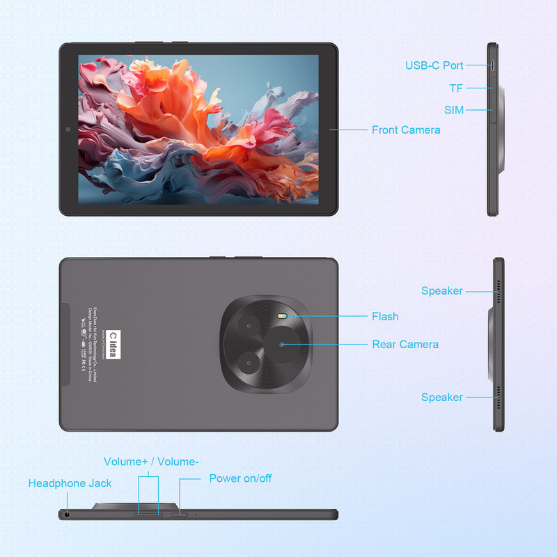 C Idea Android Tablette 800x1280 IPS Écran 9 IN Smart Tablet PC avec Sim Pour l'éducation CM935 Noir