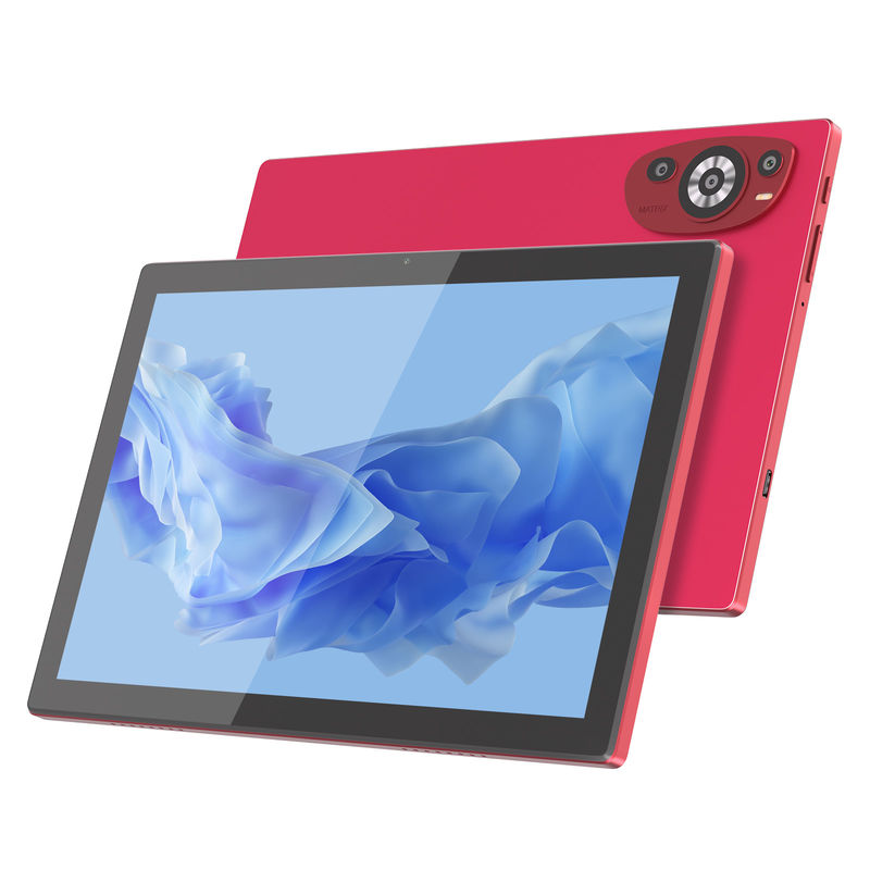 C Idea 10,1 pouces Android 14 Smart Tablet PC avec une double carte SIM et un stylo CM8200Plus rouge