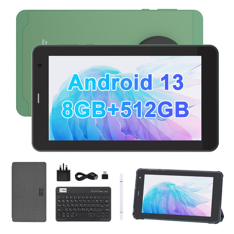 C Idée Tablettes de 7 pouces avec carte SIM Wifi Android Smart Tablet PC CM518 Pro Vert