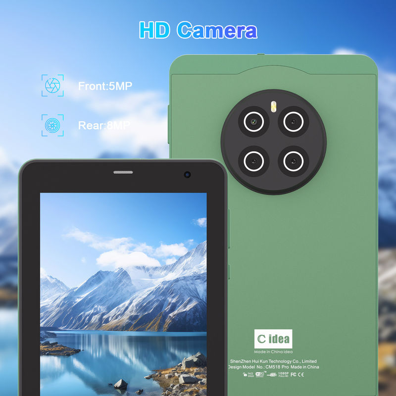 C Idée Tablettes de 7 pouces avec carte SIM Wifi Android Smart Tablet PC CM518 Pro Vert