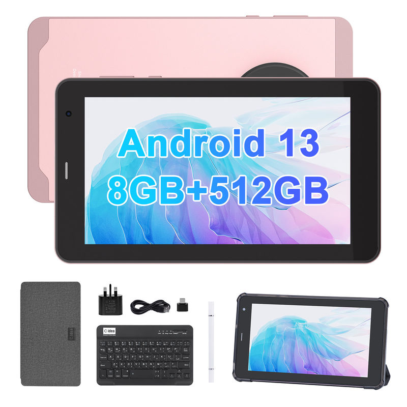 C Idée 7 pouces avec carte SIM Wifi Tablet Android PC CM518 Pro Rose