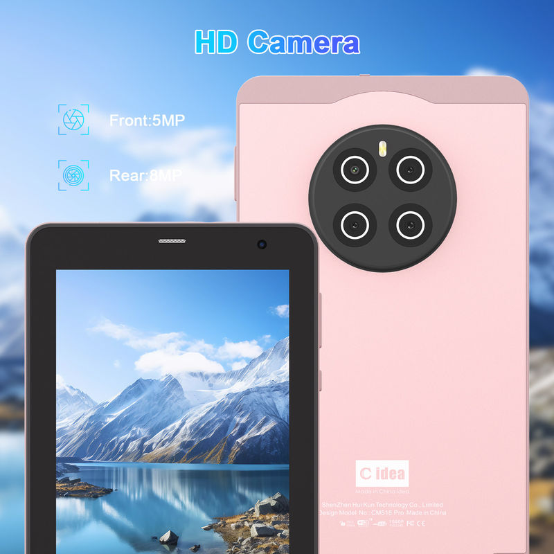 C Idée 7 pouces avec carte SIM Wifi Tablet Android PC CM518 Pro Rose