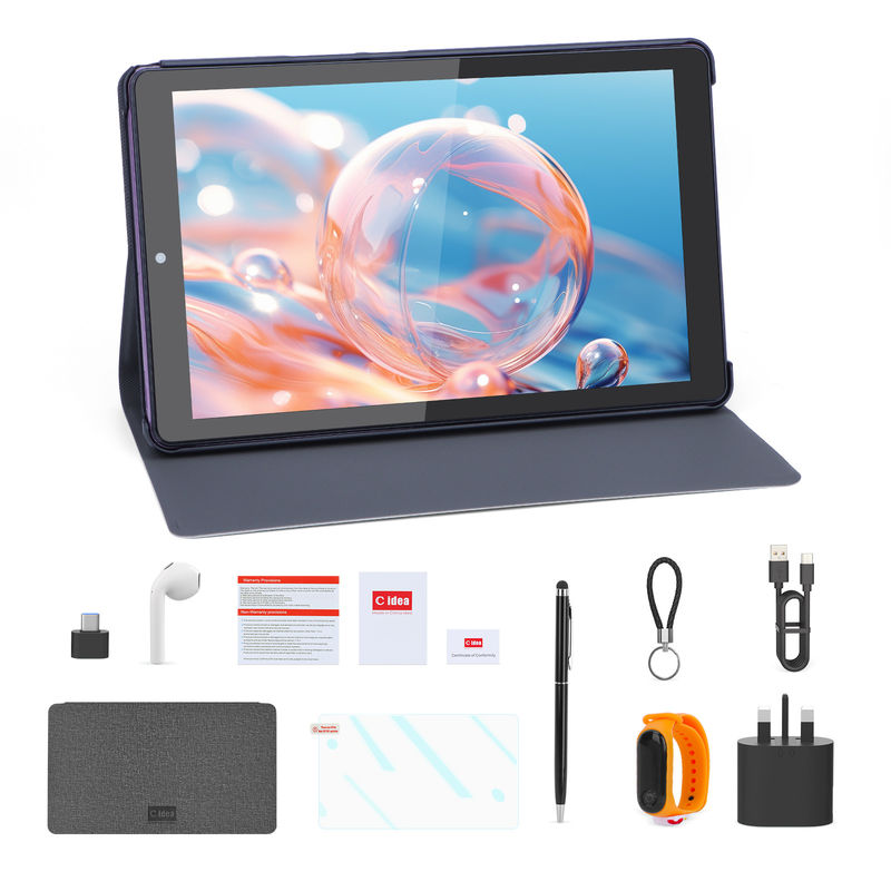 C Idée Tablette de 9 pouces 5MP + 8MP Tablette éducative pour adolescents avec stylo CM935 violet