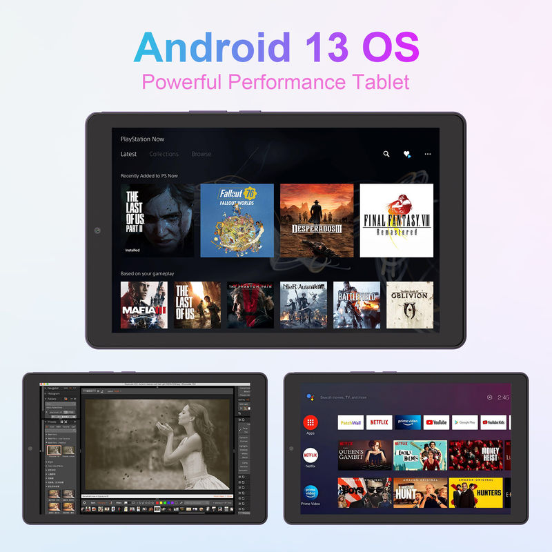 C Idée Tablette de 9 pouces 5MP + 8MP Tablette éducative pour adolescents avec stylo CM935 violet