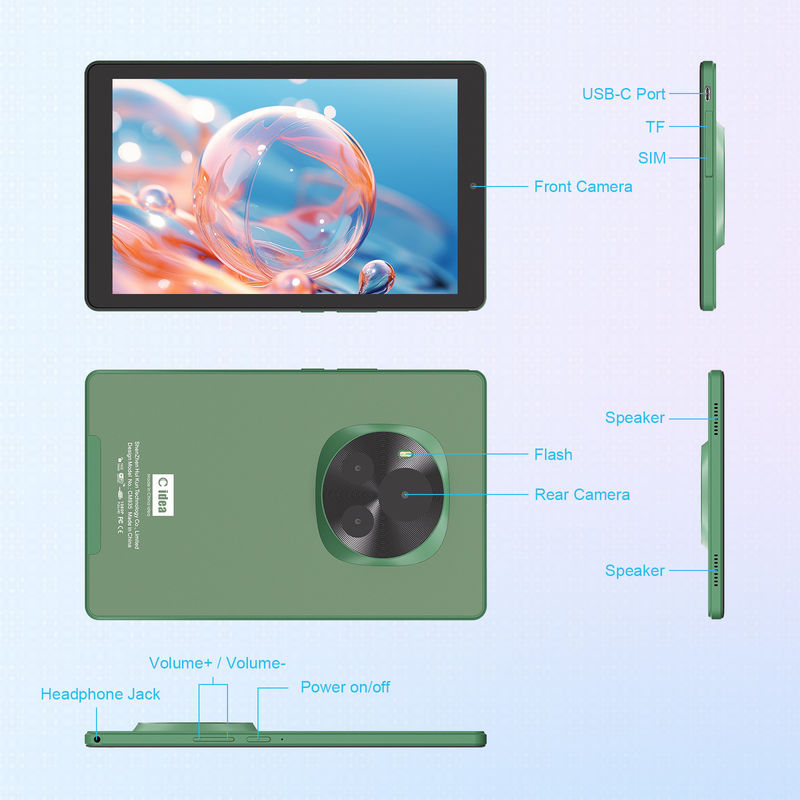 C Idea 5G Education Tablet 800x1280 IPS Tablette à écran tactile avec stylet CM935 vert