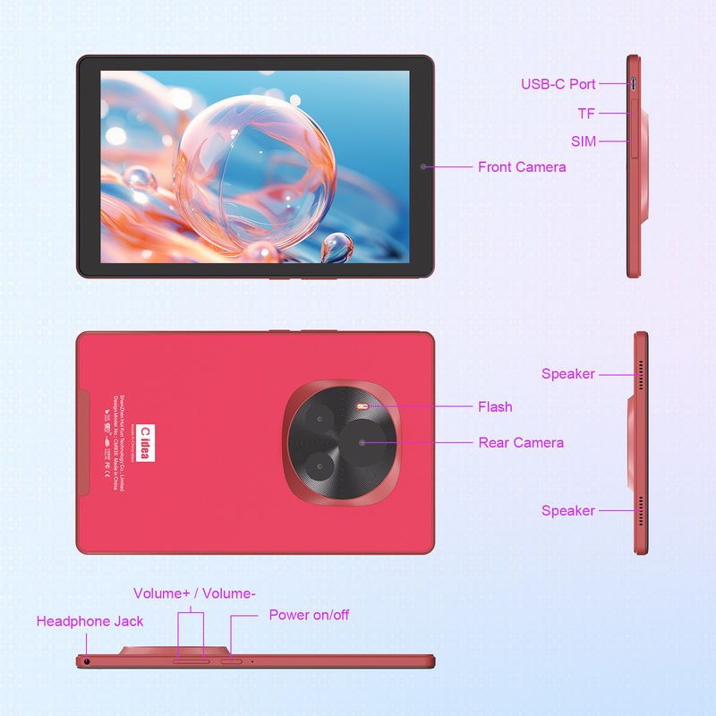C Idea MTK Quad Core Tablet 9 pouces Tablette Android avec stylo et boîtier CM935 rouge
