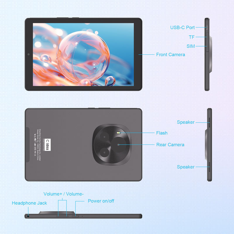 C Idea Tablette Android IPS Écran Tablette intelligente PC avec SIM Pour les étudiants en éducation CM935 Noir